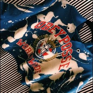 OBEY POSSE CROP TOP SWEATSHIRT